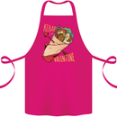 Anti Valentines Day Singles Day Kebab Cotton Apron 100% Organic Pink