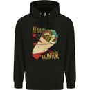 Anti Valentines Day Singles Day Kebab Mens 80% Cotton Hoodie Black