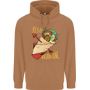 Anti Valentines Day Singles Day Kebab Mens 80% Cotton Hoodie Caramel Latte