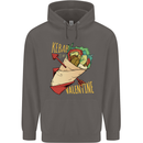 Anti Valentines Day Singles Day Kebab Mens 80% Cotton Hoodie Charcoal
