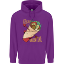 Anti Valentines Day Singles Day Kebab Mens 80% Cotton Hoodie Purple