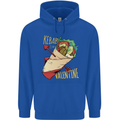 Anti Valentines Day Singles Day Kebab Mens 80% Cotton Hoodie Royal Blue
