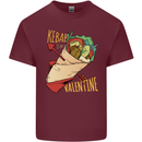 Anti Valentines Day Singles Day Kebab Mens Cotton T-Shirt Tee Top Maroon