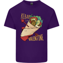 Anti Valentines Day Singles Day Kebab Mens Cotton T-Shirt Tee Top Purple