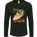 Anti Valentines Day Singles Day Kebab Mens Long Sleeve T-Shirt Black