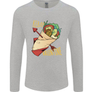 Anti Valentines Day Singles Day Kebab Mens Long Sleeve T-Shirt Sports Grey