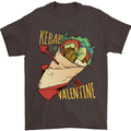 Anti Valentines Day Singles Day Kebab Mens T-Shirt 100% Cotton Dark Chocolate