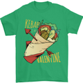 Anti Valentines Day Singles Day Kebab Mens T-Shirt 100% Cotton Irish Green