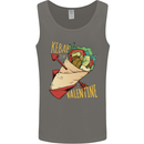 Anti Valentines Day Singles Day Kebab Mens Vest Tank Top Charcoal
