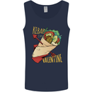 Anti Valentines Day Singles Day Kebab Mens Vest Tank Top Navy Blue