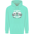 Anti Valentines Singles Day Skull Its Not Me Childrens Kids Hoodie Peppermint