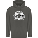 Anti Valentines Singles Day Skull Its Not Me Childrens Kids Hoodie Storm Grey
