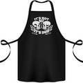 Anti Valentines Singles Day Skull Its Not Me Cotton Apron 100% Organic Black