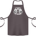 Anti Valentines Singles Day Skull Its Not Me Cotton Apron 100% Organic Dark Grey