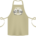 Anti Valentines Singles Day Skull Its Not Me Cotton Apron 100% Organic Khaki