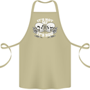Anti Valentines Singles Day Skull Its Not Me Cotton Apron 100% Organic Khaki
