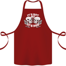 Anti Valentines Singles Day Skull Its Not Me Cotton Apron 100% Organic Maroon