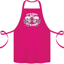 Anti Valentines Singles Day Skull Its Not Me Cotton Apron 100% Organic Pink