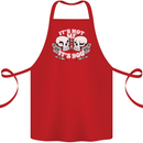 Anti Valentines Singles Day Skull Its Not Me Cotton Apron 100% Organic Red