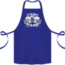 Anti Valentines Singles Day Skull Its Not Me Cotton Apron 100% Organic Royal Blue