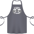 Anti Valentines Singles Day Skull Its Not Me Cotton Apron 100% Organic Steel