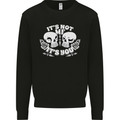 Anti Valentines Singles Day Skull Its Not Me Kids Sweatshirt Jumper Black
