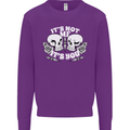 Anti Valentines Singles Day Skull Its Not Me Kids Sweatshirt Jumper Purple