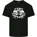 Anti Valentines Singles Day Skull Its Not Me Kids T-Shirt Childrens Black