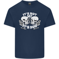 Anti Valentines Singles Day Skull Its Not Me Kids T-Shirt Childrens Navy Blue