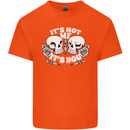 Anti Valentines Singles Day Skull Its Not Me Kids T-Shirt Childrens Orange