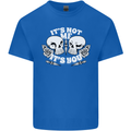 Anti Valentines Singles Day Skull Its Not Me Kids T-Shirt Childrens Royal Blue