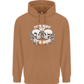 Anti Valentines Singles Day Skull Its Not Me Mens 80% Cotton Hoodie Caramel Latte