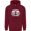 Anti Valentines Singles Day Skull Its Not Me Mens 80% Cotton Hoodie Maroon