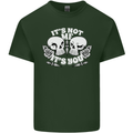 Anti Valentines Singles Day Skull Its Not Me Mens Cotton T-Shirt Tee Top Forest Green