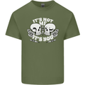 Anti Valentines Singles Day Skull Its Not Me Mens Cotton T-Shirt Tee Top Military Green