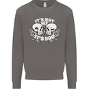 Anti Valentines Singles Day Skull Its Not Me Mens Sweatshirt Jumper Charcoal