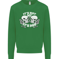 Anti Valentines Singles Day Skull Its Not Me Mens Sweatshirt Jumper Irish Green