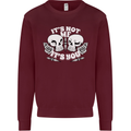Anti Valentines Singles Day Skull Its Not Me Mens Sweatshirt Jumper Maroon