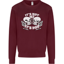 Anti Valentines Singles Day Skull Its Not Me Mens Sweatshirt Jumper Maroon