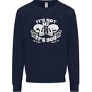 Anti Valentines Singles Day Skull Its Not Me Mens Sweatshirt Jumper Navy Blue
