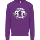 Anti Valentines Singles Day Skull Its Not Me Mens Sweatshirt Jumper Purple