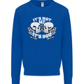 Anti Valentines Singles Day Skull Its Not Me Mens Sweatshirt Jumper Royal Blue