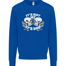 Anti Valentines Singles Day Skull Its Not Me Mens Sweatshirt Jumper Royal Blue