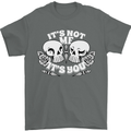 Anti Valentines Singles Day Skull Its Not Me Mens T-Shirt 100% Cotton Charcoal