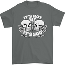 Anti Valentines Singles Day Skull Its Not Me Mens T-Shirt 100% Cotton Charcoal