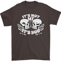 Anti Valentines Singles Day Skull Its Not Me Mens T-Shirt 100% Cotton Dark Chocolate
