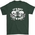 Anti Valentines Singles Day Skull Its Not Me Mens T-Shirt 100% Cotton Forest Green