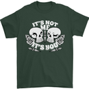 Anti Valentines Singles Day Skull Its Not Me Mens T-Shirt 100% Cotton Forest Green