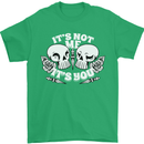 Anti Valentines Singles Day Skull Its Not Me Mens T-Shirt 100% Cotton Irish Green