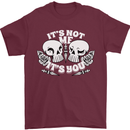 Anti Valentines Singles Day Skull Its Not Me Mens T-Shirt 100% Cotton Maroon